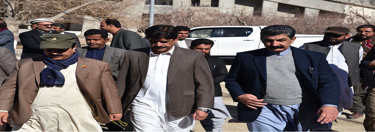 Mr. Asad Baloch, Minister for Agriculture & Cooperatives Department visiting Balochistan Agriculture College, Quetta